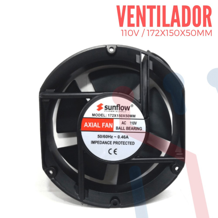 Ventilador 110V 172x150x50mm