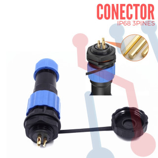 Conector IP68 SP17-3P
