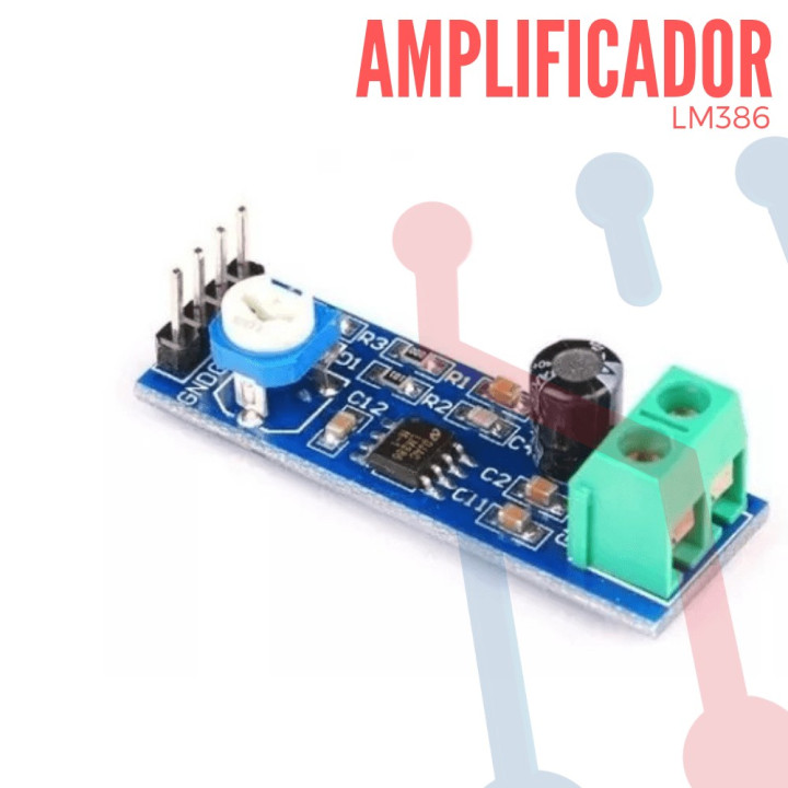 Tarjeta amplificador de audio LM386