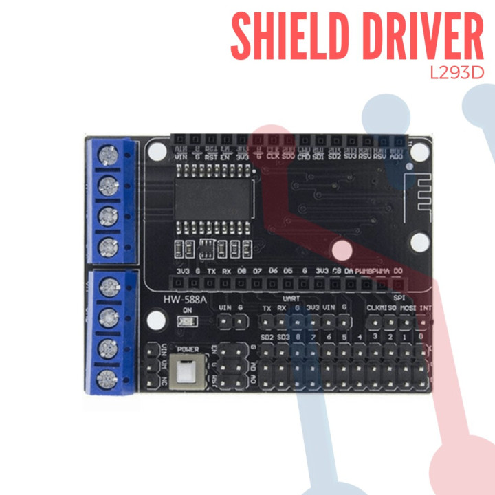 Shield Driver L293D Para NODEMCU