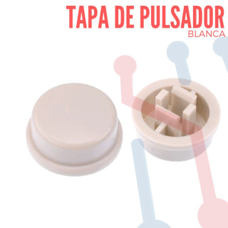 Tapa B3F Blanca para Pulsador 12x12x7.3mm