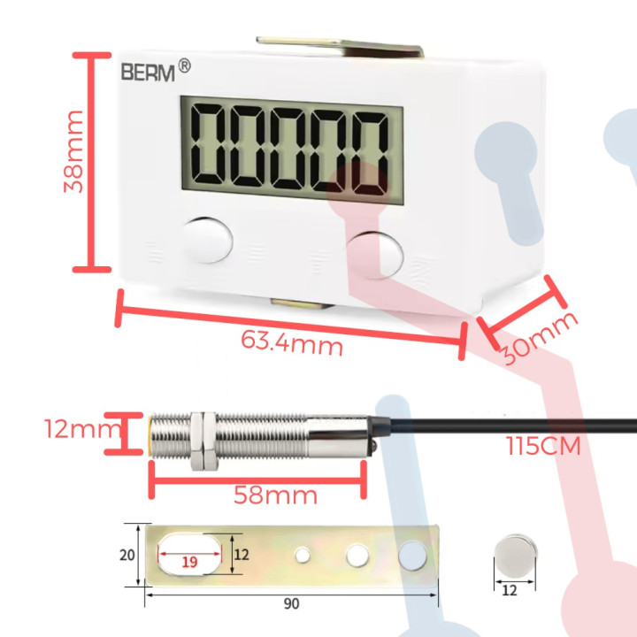 Contador Electrónico  6 Digitos BEM-6C