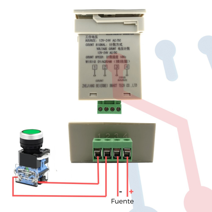 Contador Digital JDM11-6H (No Voltaje)