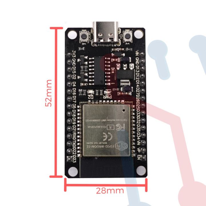 Modulo WIFI ESP32-WROOM (30 Pines)
