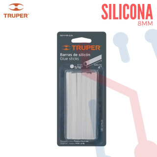 Silicona de 8mm (12 piezas) TRUPER