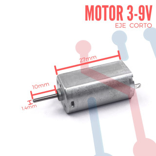 Motor DC 3-9V Eje Corto