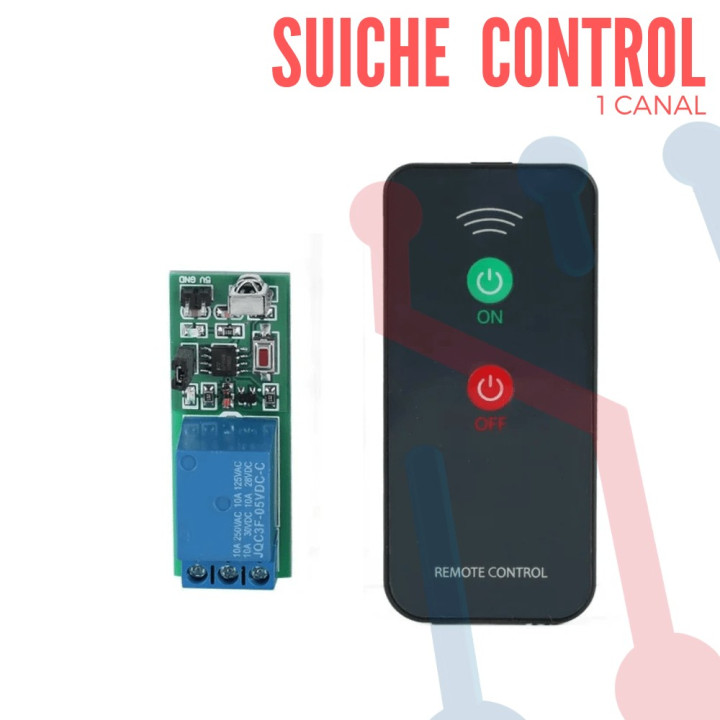 Suiche Rele con Control Infrarojo 1 Canal