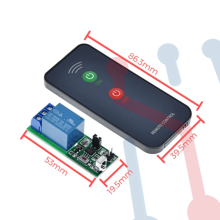Suiche Rele con Control Infrarojo 1 Canal