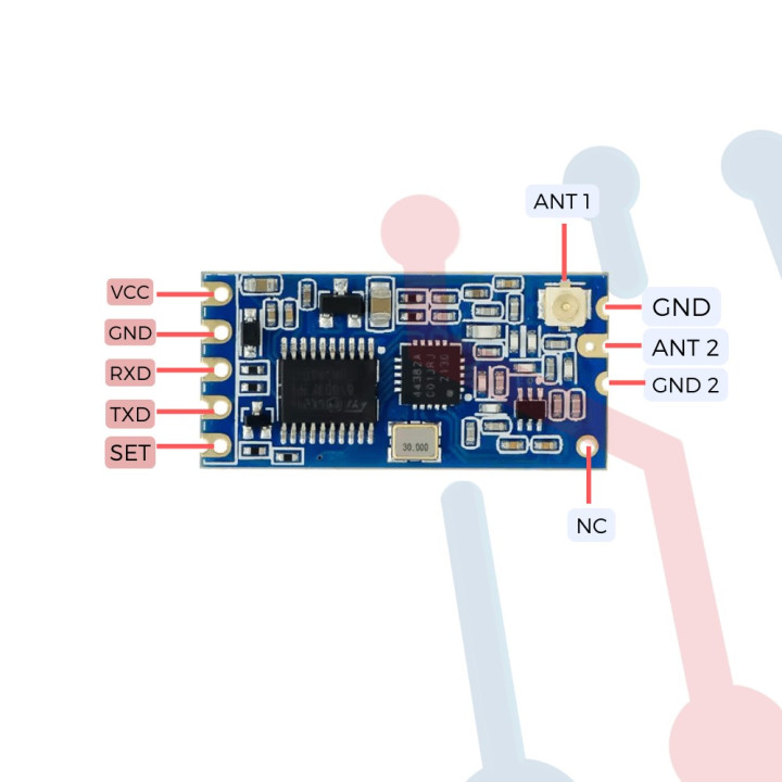 Módulo Radiofrecuencia HC-12 433MHz