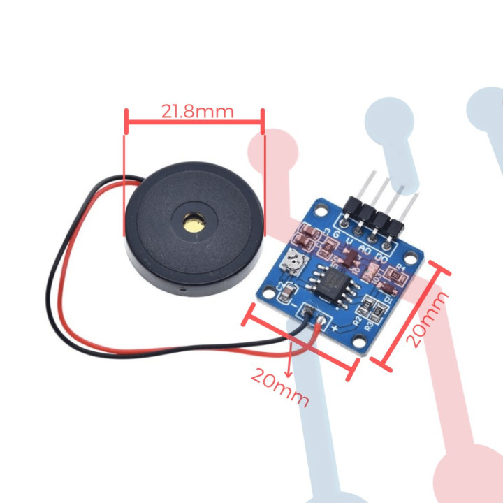 Módulo Sensor de Vibración Piezoeléctrico