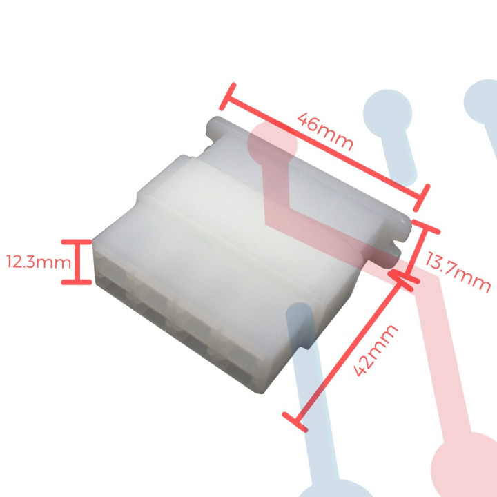 Conector 8 Pines Pareja AWG 18