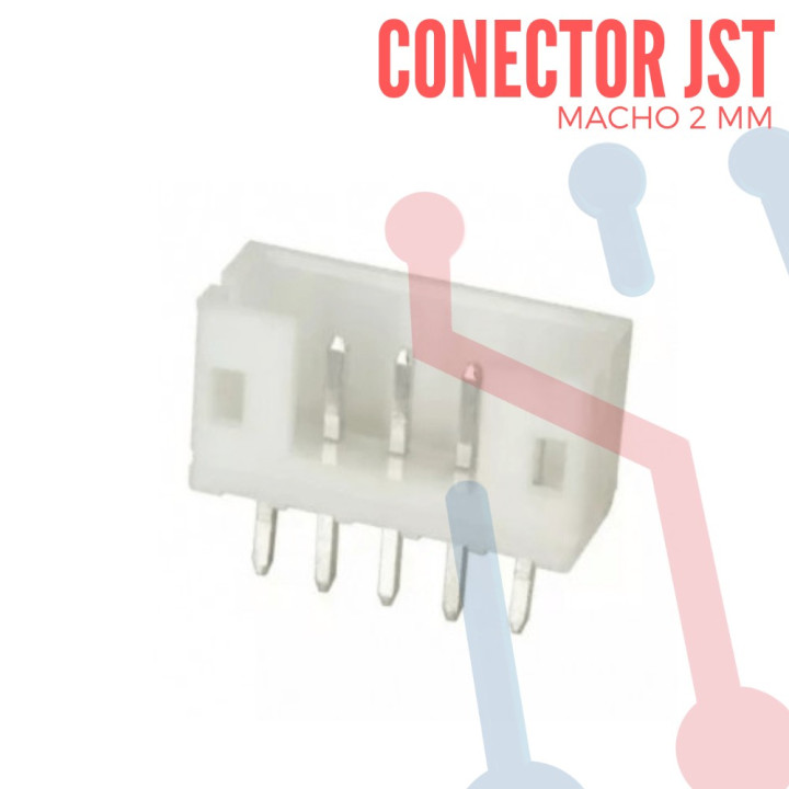 Conector JST PH 5 Pin Macho de 2mm