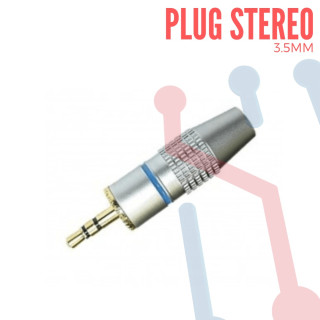 Plug Stereo Metálico 3.5mm