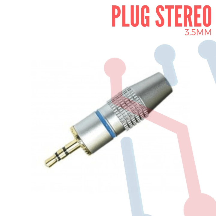 Plug Stereo Metálico 3.5mm