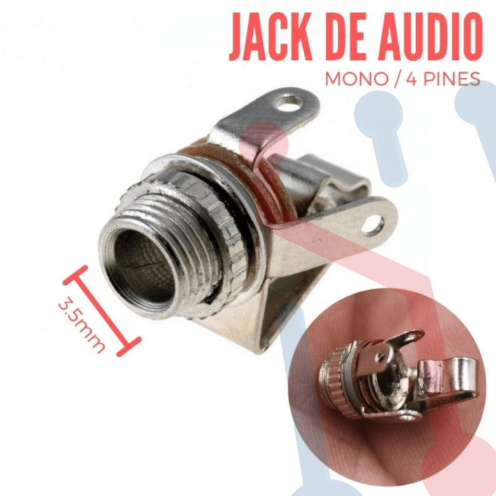 Jack de Audio Mono 3.5mm