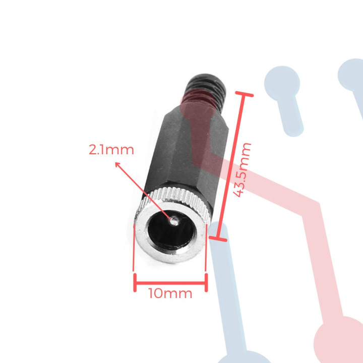 Jack DC Aéreo 2.1mm