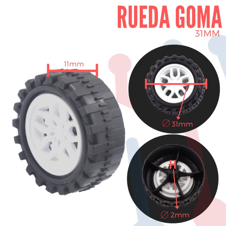 Rueda de Goma 31mm