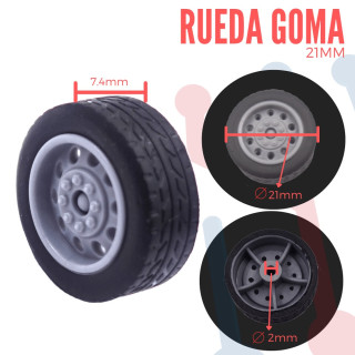 Rueda de Goma 21mm
