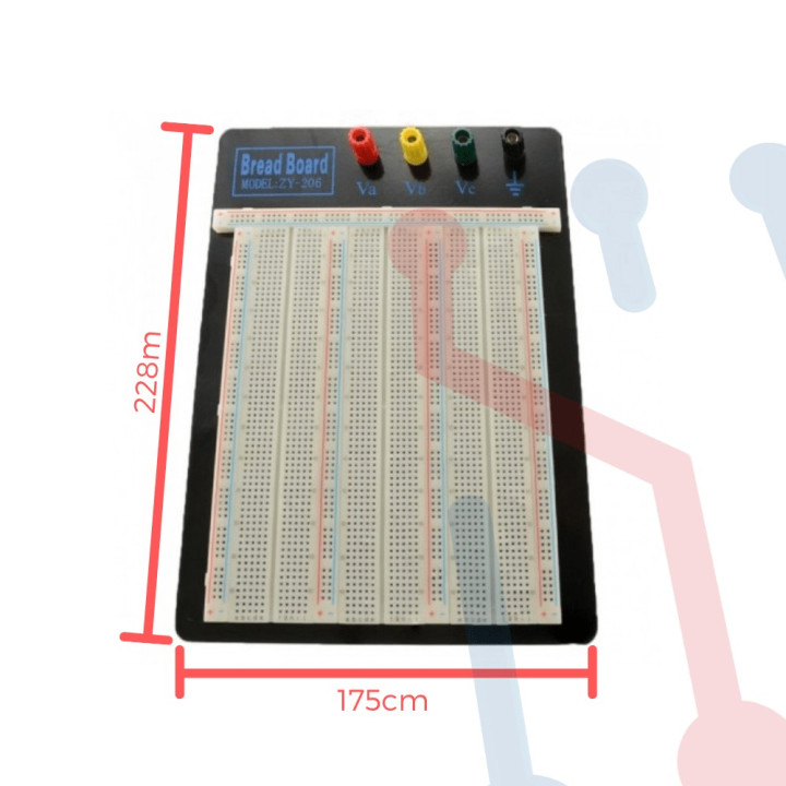 Protoboard Tres Cuerpos ZY-206