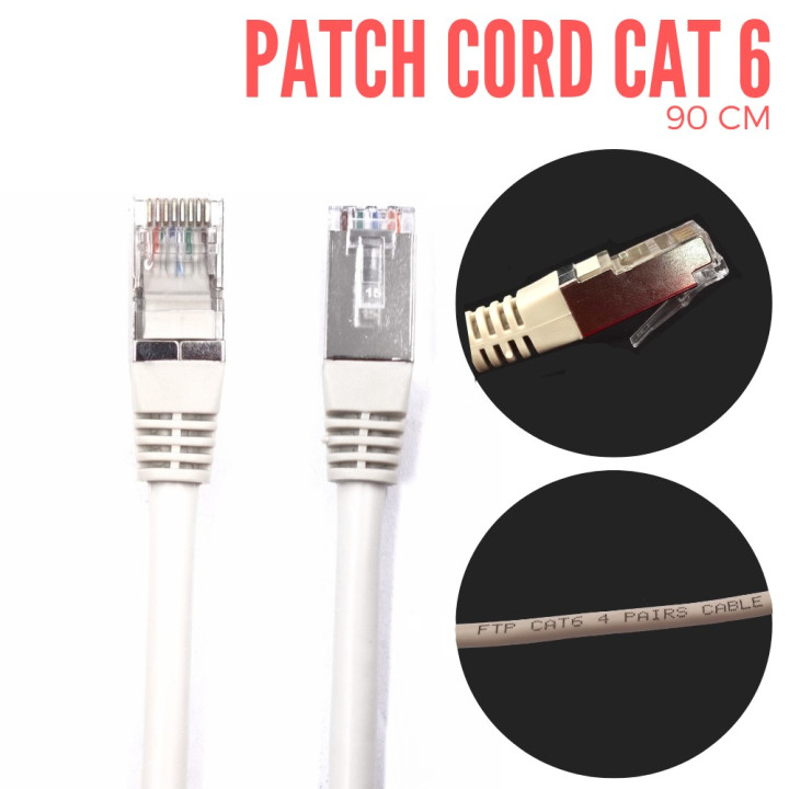 Patch Cord CAT6 Gris 1.8Mt
