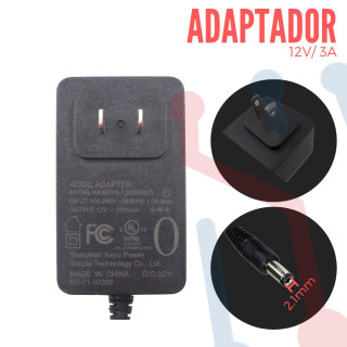 Adaptador de Voltaje Corto 12V 3A