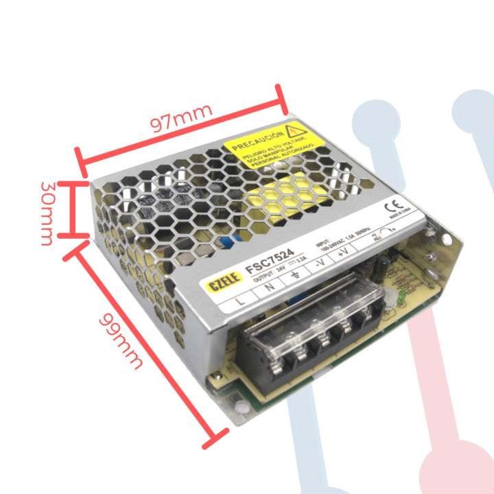 Fuente Suicheada 24V 3.2A 76.8W