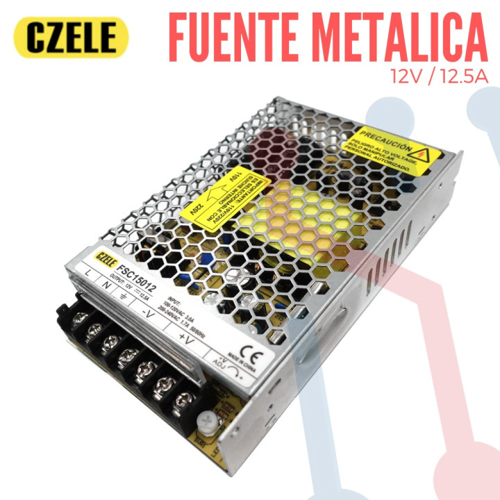 Fuente Suicheada 12V 12.5A 150W
