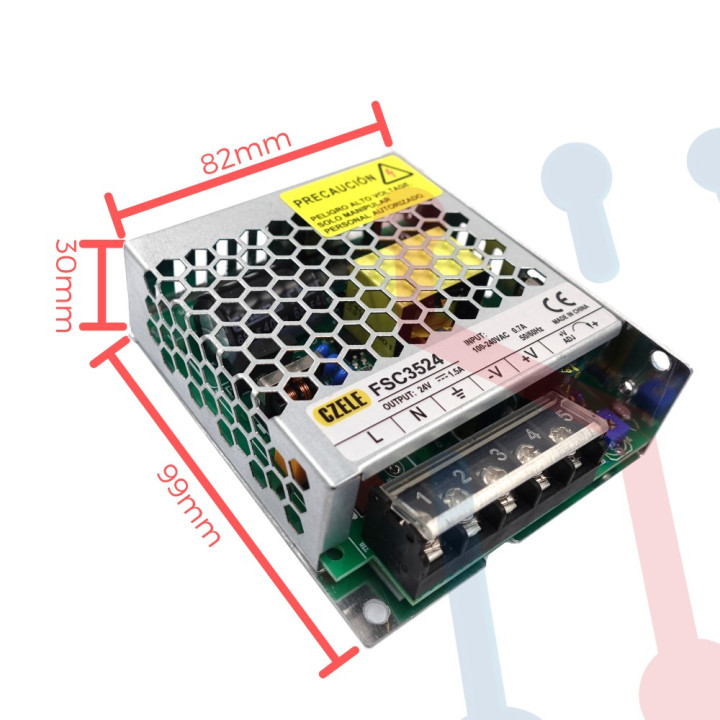 Fuente Suicheada 24V  1.5A 36W
