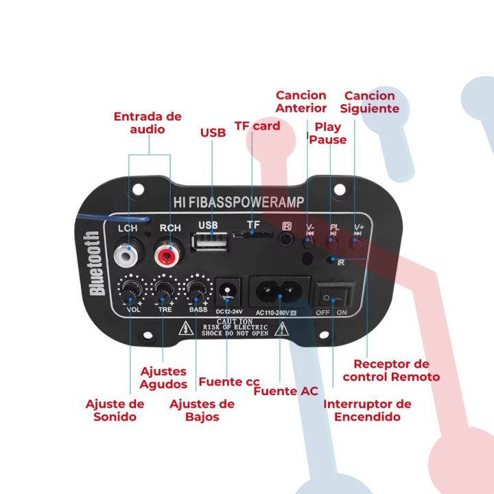 Amplificador HI-FI 50W