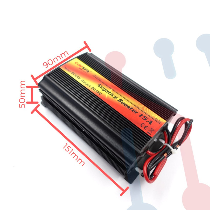 Convertidor 24V/12V DC 15A CarSpa