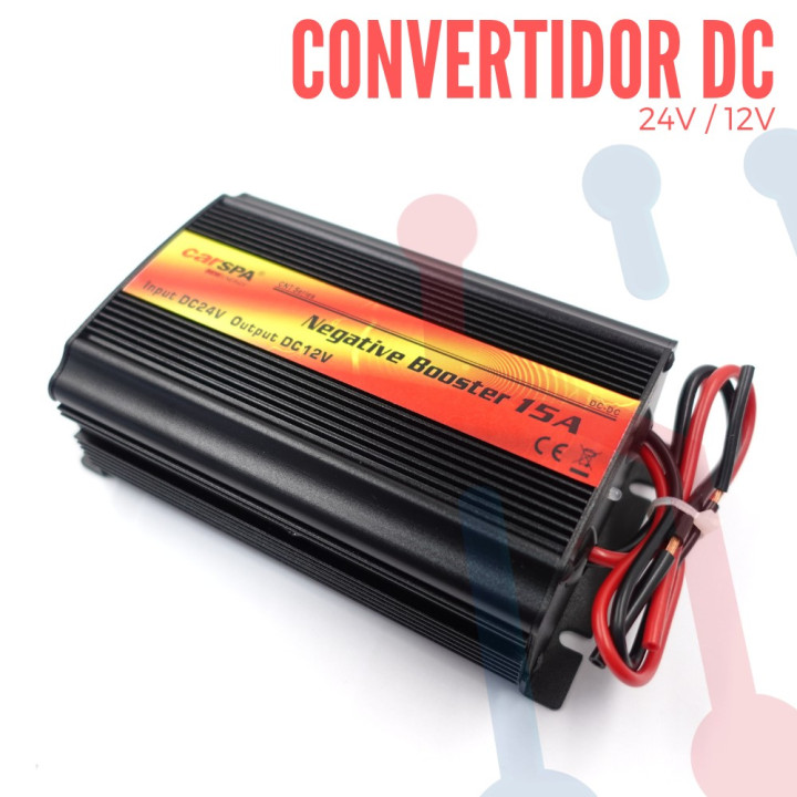 Convertidor 24V/12V DC 15A CarSpa