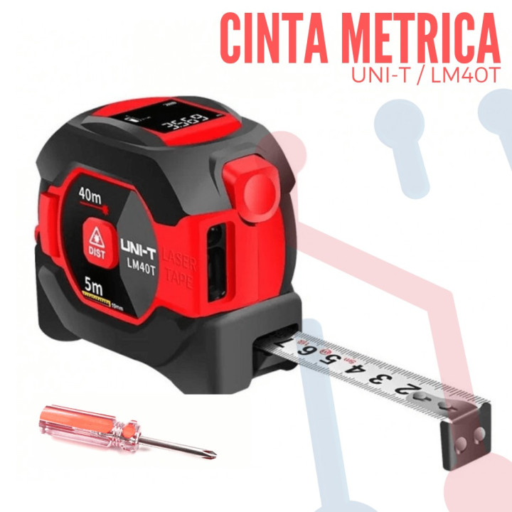 Cinta Métrica Láser UNI-T LM40T 40M