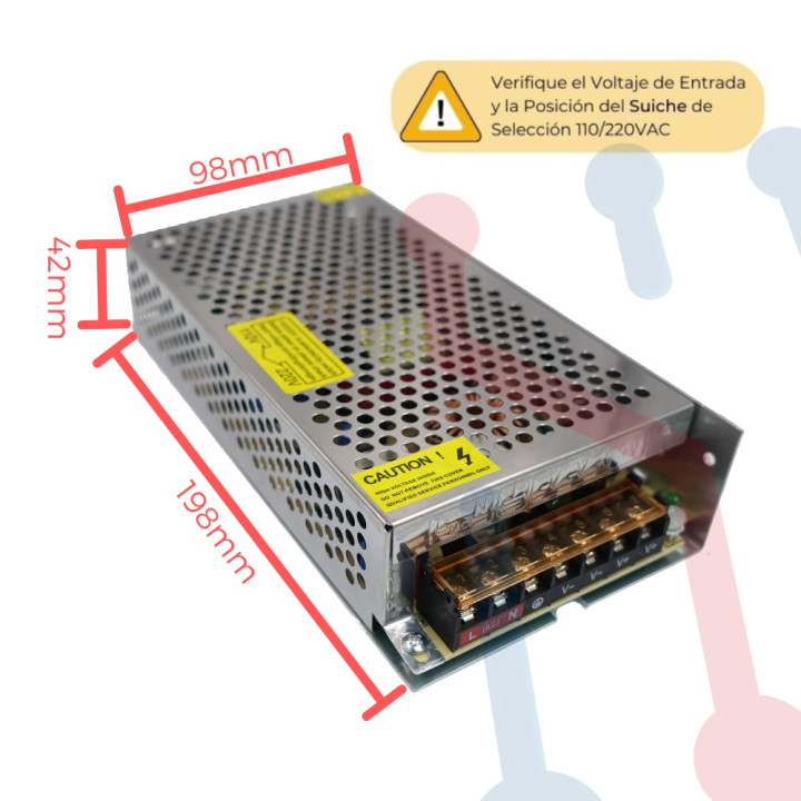 Fuente Suicheada 24V 5A 120W