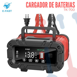 Cargador de Baterías Inteligente 12 y 24V DC