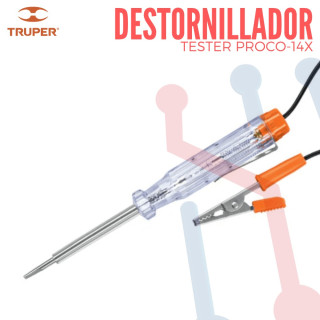 Destornillador Tester 6V-12V DC  Truper