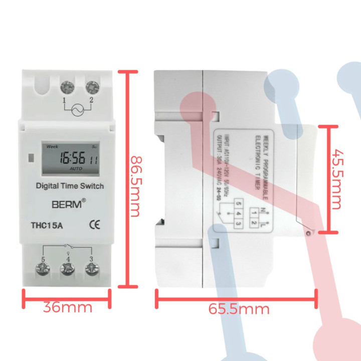 Temporizador Digital 110VAC  (THC15A)