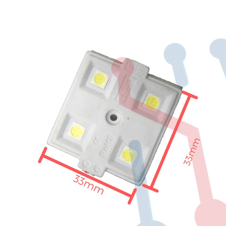Modulo 4 led 5050 12V blanco