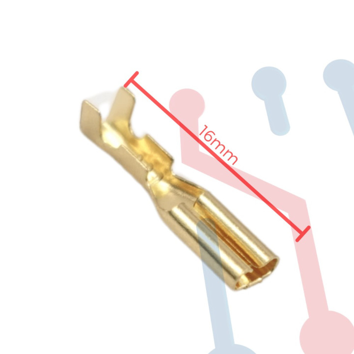Terminal No Aislada Plana AWG 22-16 (100 UND)