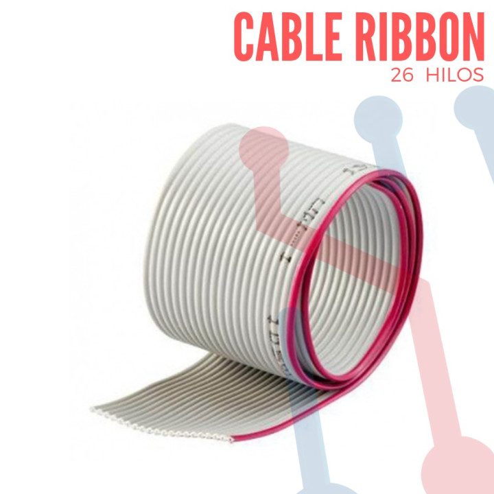Cable Ribbon  26 Hilos Gris X Metro