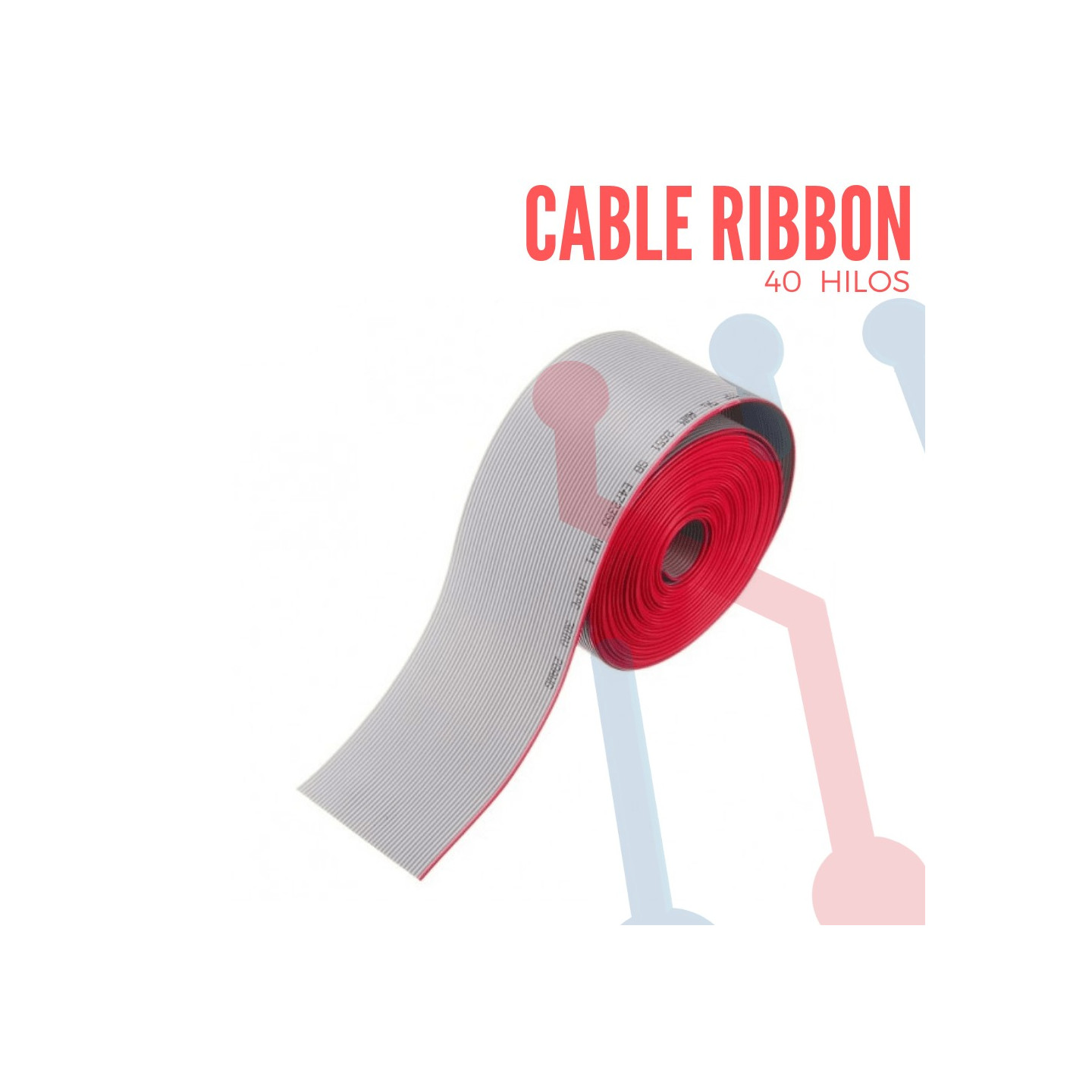 Cable Ribbon 40 Hilos Gris X Metro
