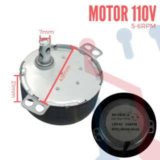 Motor AC 110V 5-6RPM (DUMOCA)