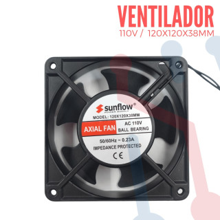 Ventilador 110V 120x120x38mm (Balinera)