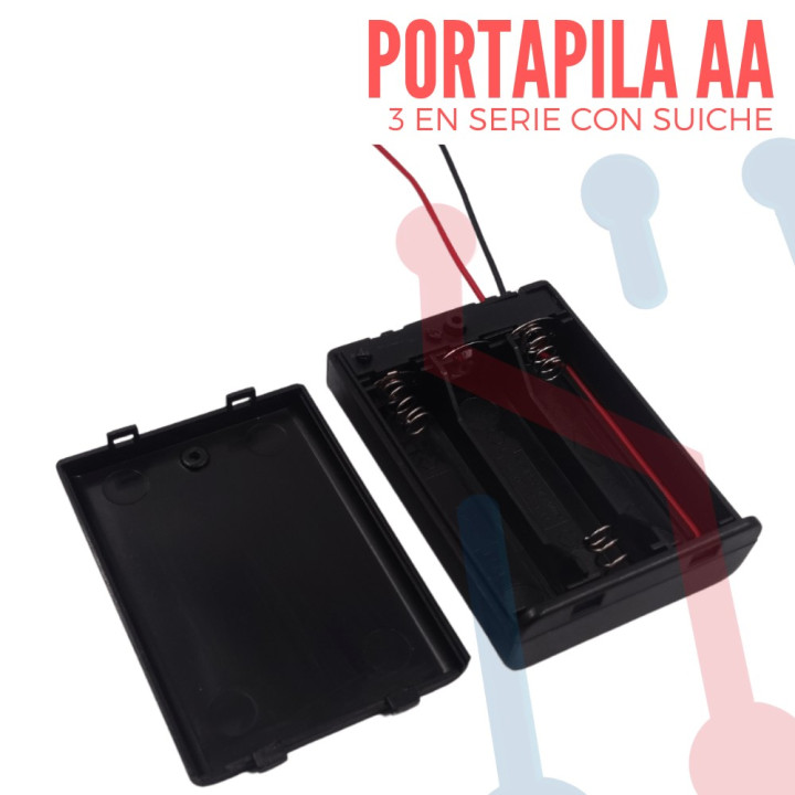 Portapila AAX3 Con Suiche