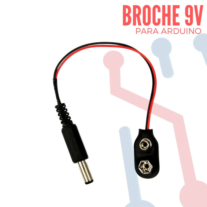 Broche de 9V para Arduino
