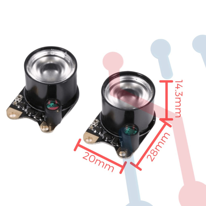 Módulos Infrarrojos para Cámara Visión Nocturna Raspberry Pi
