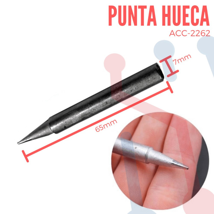 Punta Conica en Acero Estañado para Cautin 7mm