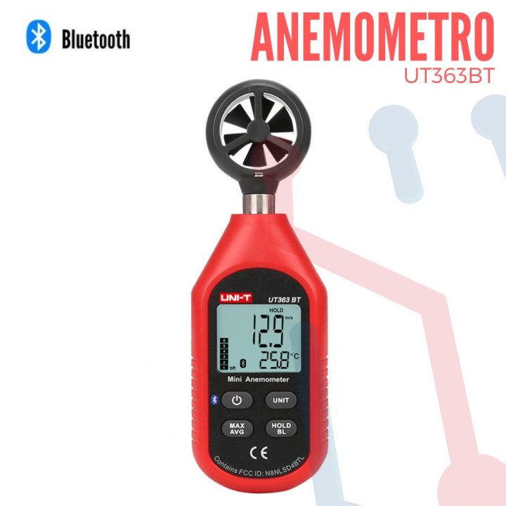 Mini Anemometro Digital UNI-T UT363 BT