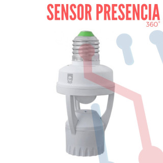 Sensor de Presencia Tipo Socket  360°