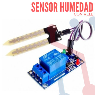 Módulo Relé con Sensor de Humedad del Suelo 12VDC