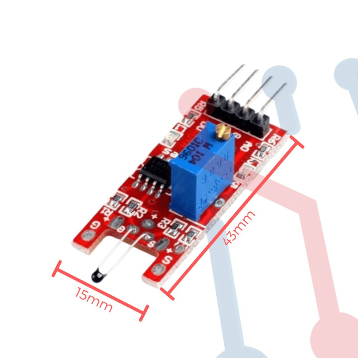 Tarjeta sensor de temperatura NTC
